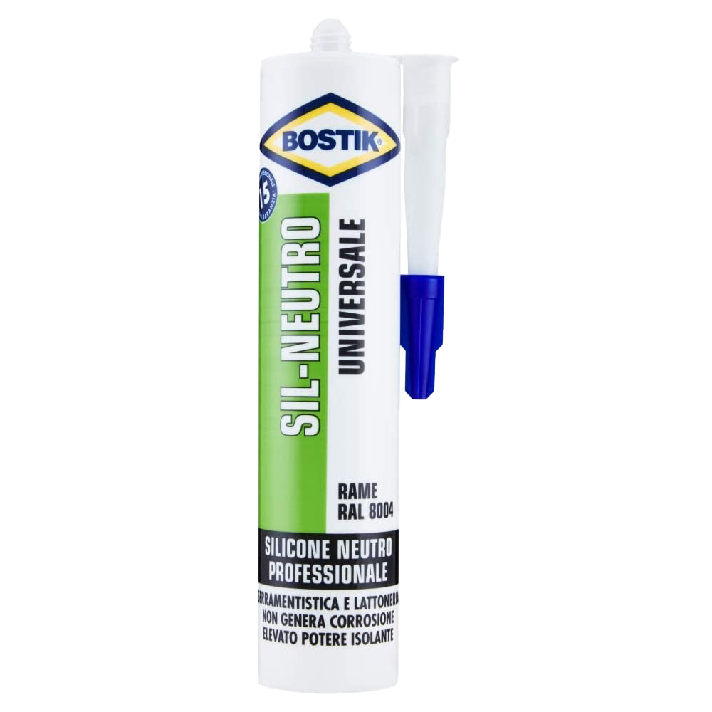 Silicone neutro rame ral 8004 bostik 300 ml.